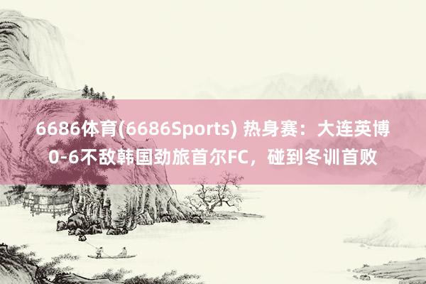 6686体育(6686Sports) 热身赛：大连英博0-6不敌韩国劲旅首尔FC，碰到冬训首败