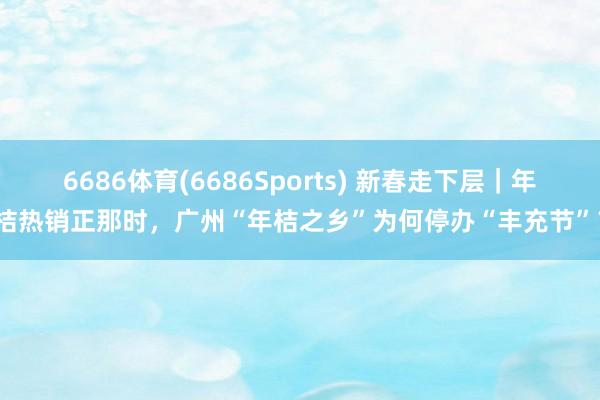 6686体育(6686Sports) 新春走下层｜年桔热销正那时，广州“年桔之乡”为何停办“丰充节”？