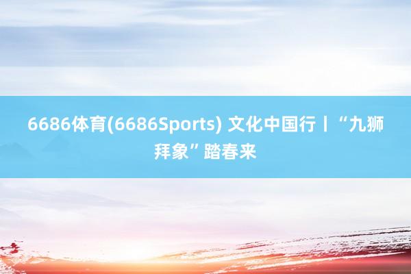 6686体育(6686Sports) 文化中国行丨“九狮拜象”踏春来