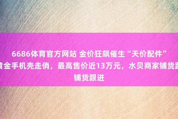 6686体育官方网站 金价狂飙催生“天价配件”！黄金手机壳走俏，最高售价近13万元，水贝商家铺货跟进
