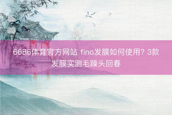6686体育官方网站 fino发膜如何使用? 3款发膜实测毛躁头回春